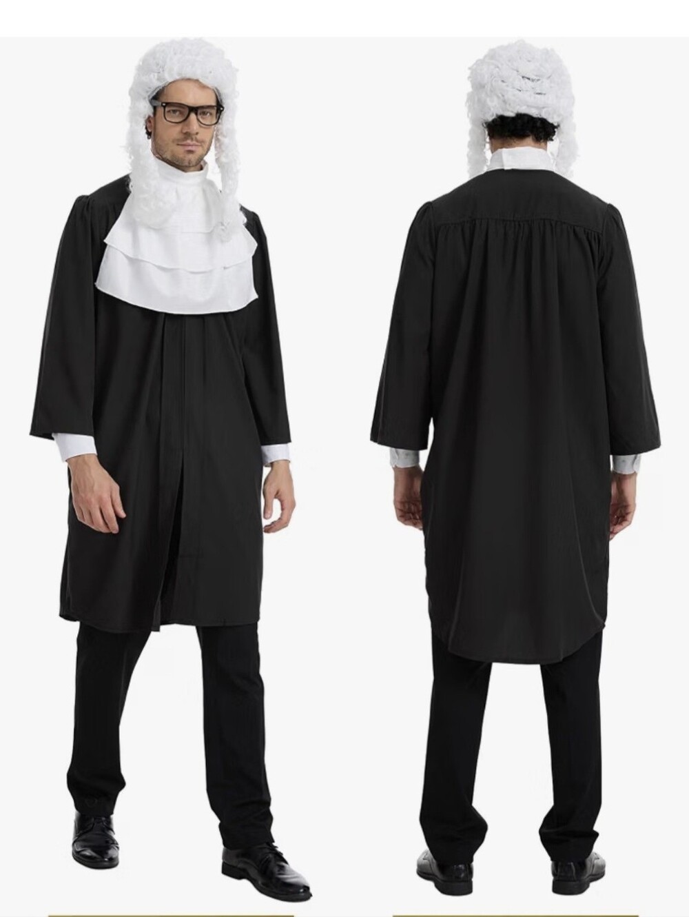 NIB Men's Judge Solicitor Halloween Costume